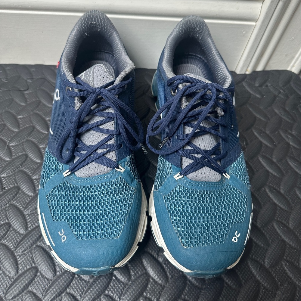 Teal On sneakers